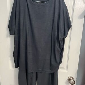 J. Jill Charcoal Top and Bottom Set